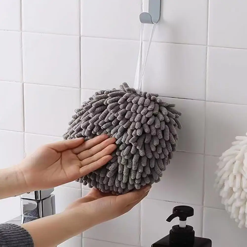 

Hand Towel Durable Stretchy Hanging Hand Towel Round Hanging Kitchen Towels