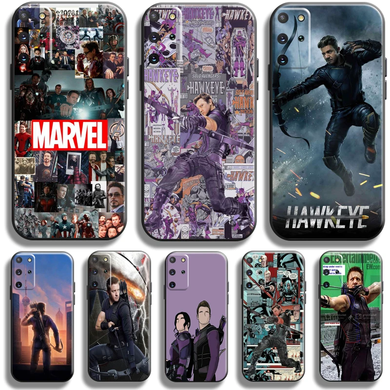 

Marvel Avengers Hawkeye Phone Case For Samsung Galaxy S22 S21 S20 S10 10E S9 S8 Plus S22 S21 S20 Ultra FE 5G Funda Carcasa