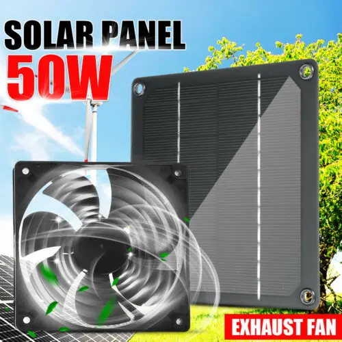 

50W Portable Solar Fan Fan With Solar Panel Powered Fan