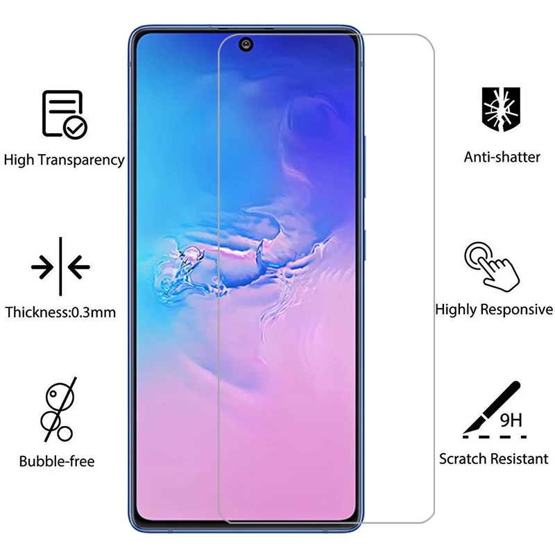 Чехол из закаленного стекла для телефона samsung galaxy s10 lite задняя крышка на s10lite 2020 g770f