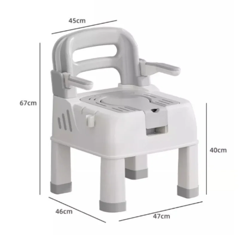 Водонепроницаемый табурет для душа с защитой от падения пластиковый дизайн стул