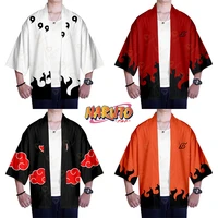 naruto uchiha rjigan kimono men women cardigan loose anime harajuku japanese kimono cosplay costume 3d printing kimono