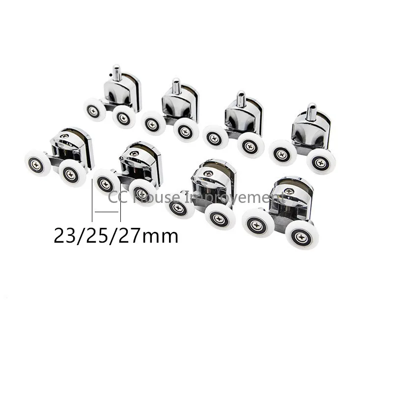 Ролики для душевой двери из цинкового сплава 23/25/27 мм