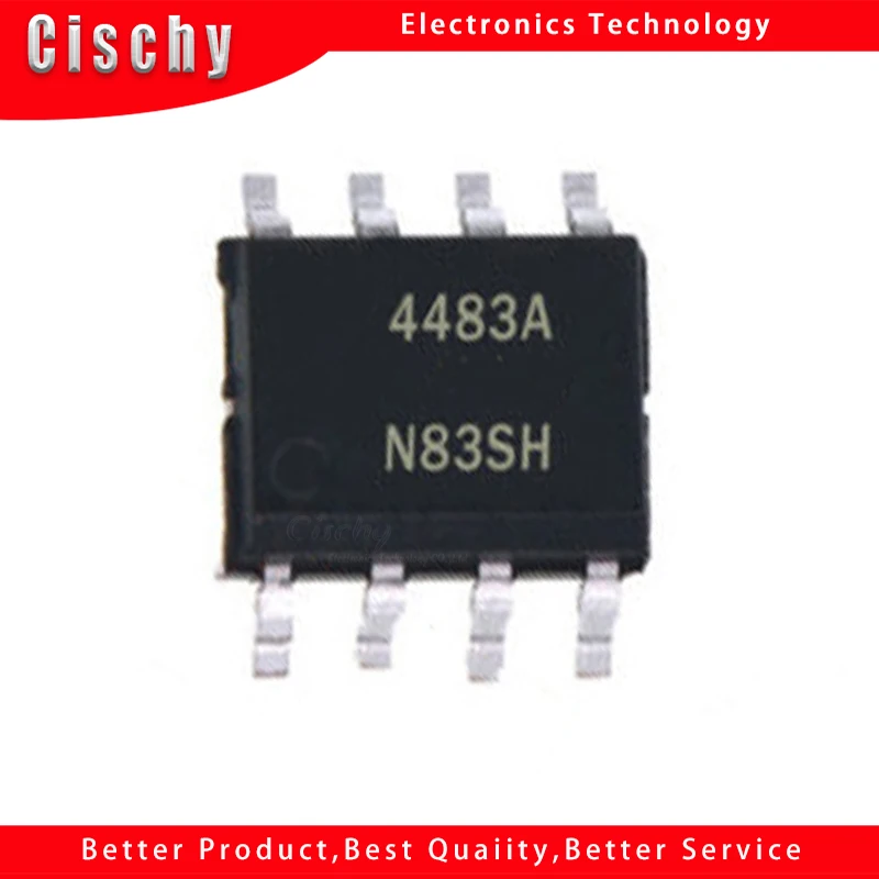 10 шт. SI4483ADY-T1-GE3 лапками углублением SOP-8 SI4483ADY SOP8 4483A SOP SI4483 SI4483A новый оригинальный