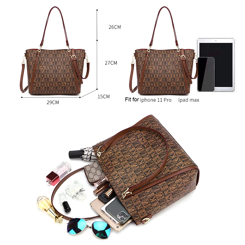 luxury Designer Bags Women Handbag Leather PVC Fashion Tote Shoulder Bag Crossbody PurseTop Handle Satchel Hobo Gg Cc Sac