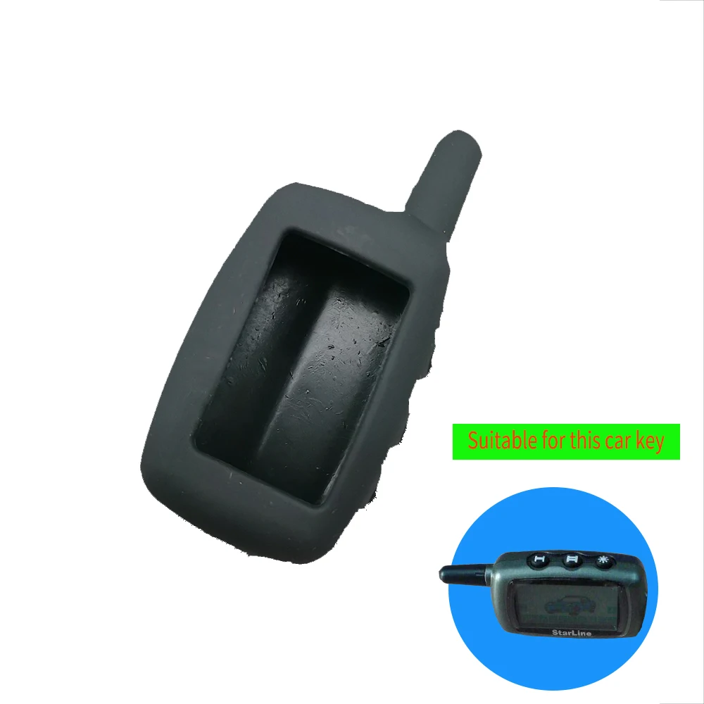 

Силиконовый чехол для ключей Starline A4 A6 A8 A9 V5 24 В русская Двусторонняя Автомобильная сигнализация брелок передатчик ЖК-пульт дистанционного у...