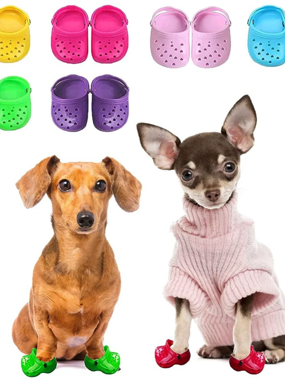 

Ботинки для собак 2 шт., летние сандалии для домашних собак, летняя обувь для маленьких собак, сандалии карамельных цветов, дышащие удобные