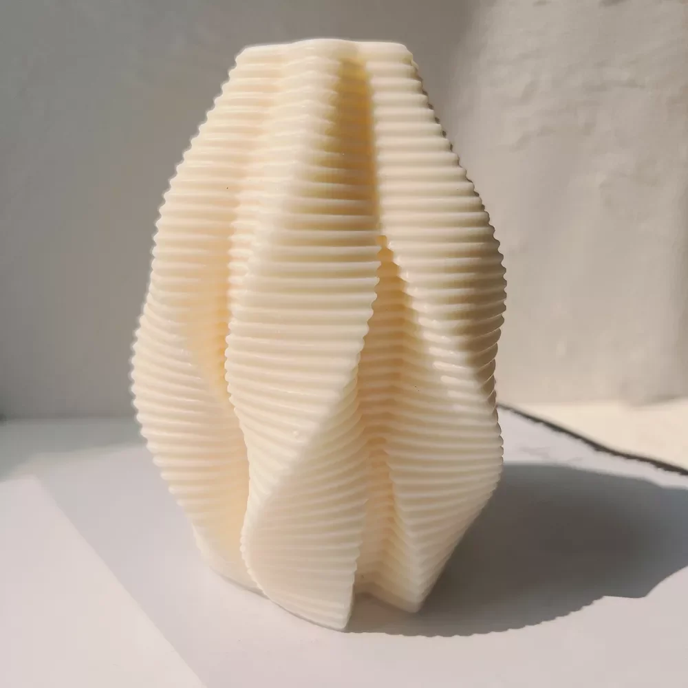 

Силиконовая форма в рубчик для свечей, геометрическая форма в виде волны, круглая силиконовая форма в виде конуса, абстрактное искусство, де...