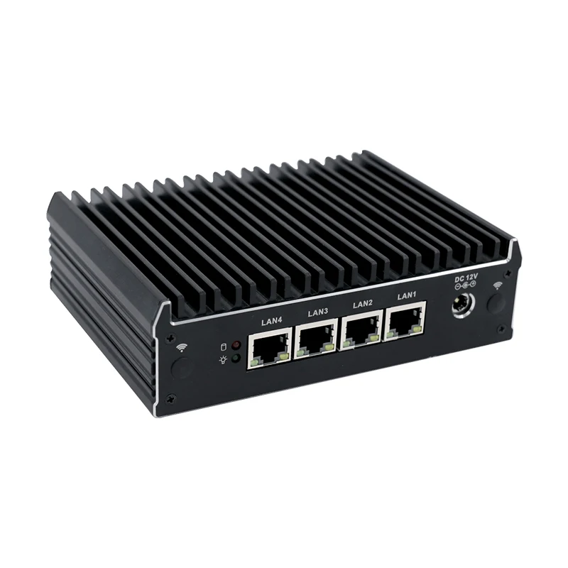 Yanling Intel Celeron J3160 четырехъядерный безвентиляторный мини-ПК 4 гигабитная LAN 2 * HD pfSense