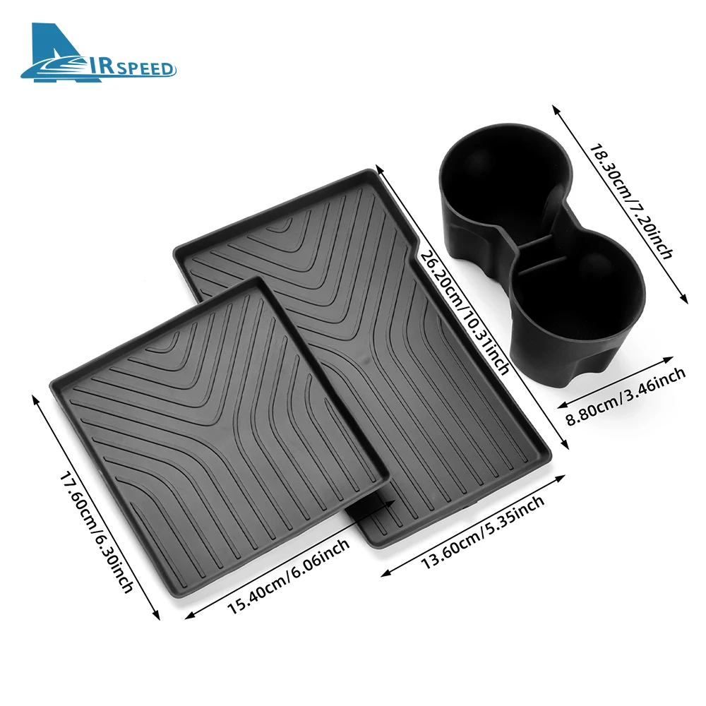 TPE автомобильный коврик для подлокотника центральной консоли держатель стакана