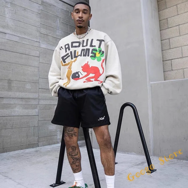 

Мужской и Женский пуловер с длинным рукавом, круглым вырезом и принтом