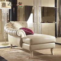 Light Living Room Chaise Couch Furniture Factory Imported First Layer Cowhide Luxury Hand Buckle Leather Pearl White Sofa Width