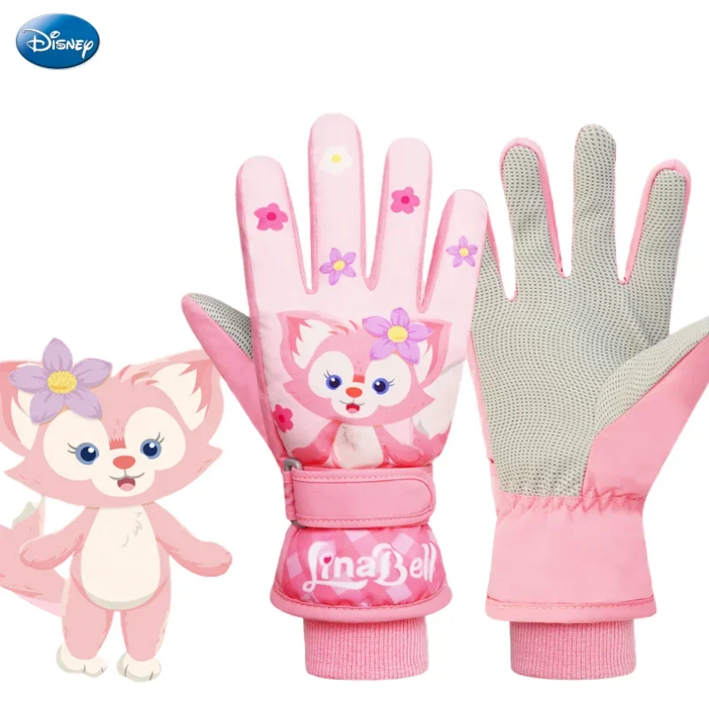 Disney LinaBell StellaLou мультфильм милые девушки водонепроницаемые утолщенные перчатки