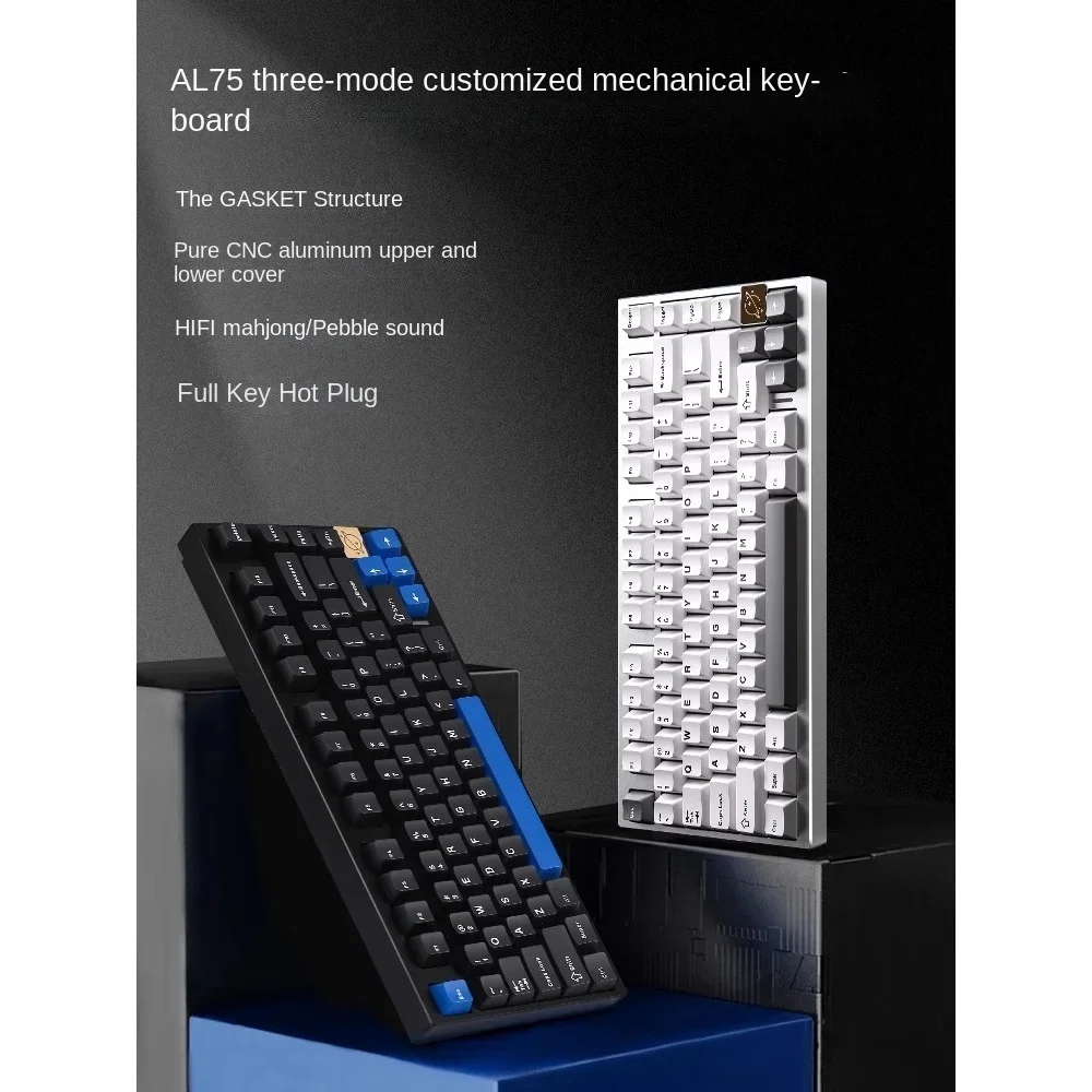 Клавиатура Механическая KEYNOUO AL75 с трехрежимным корпусом RGB 75% 80 клавиш