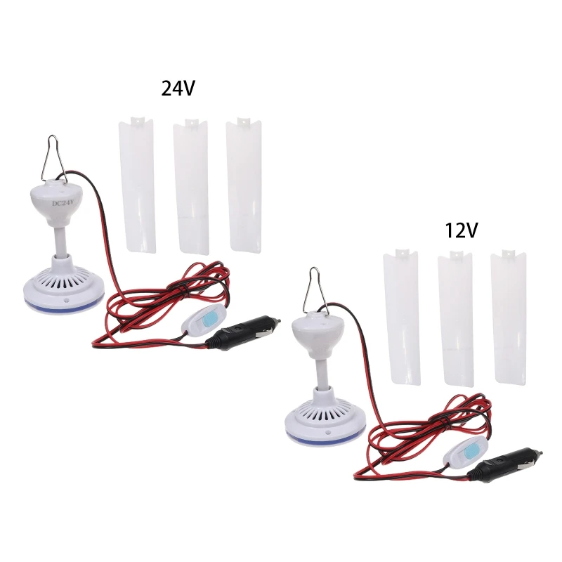 

Походный вентилятор T3LB, постоянный ток 12 В, 24 В, потолочный вентилятор для кемпинга, дорожный вентилятор с переключателем кабеля питания 230 с...