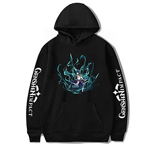 

Новое поступление 2022, толстовка genshin Impact xiao Merch с логотипом, свитшот, пуловер для женщин и мужчин, спортивный костюм, одежда