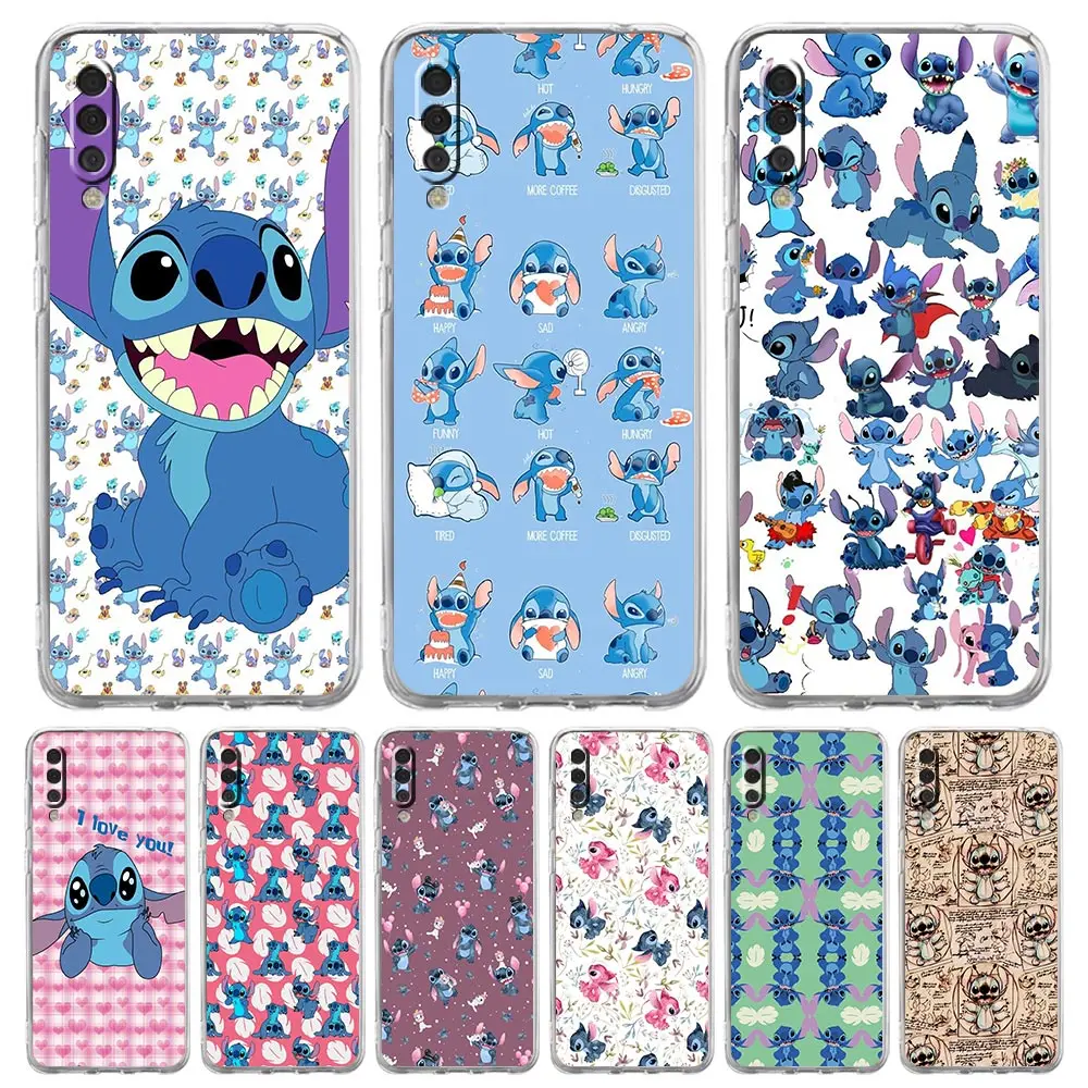 

Funny Cute Stitch Cartoon Phone Case For Samsung Galaxy A50 A70 A20 A30 A40 A20E A10 A10S A20S A02S A12 A22 A32 A52S 5G Cover