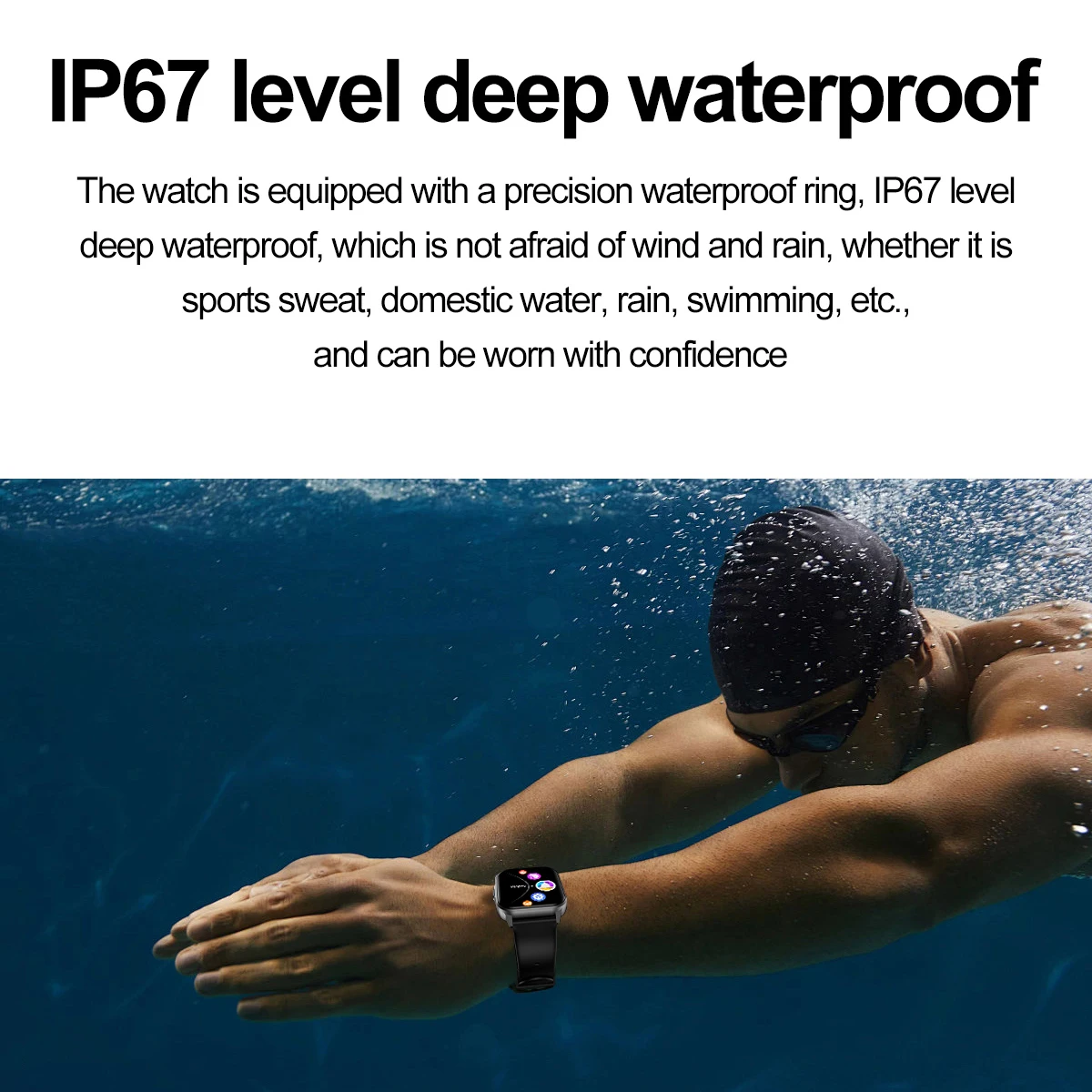 Женские умные часы с синим зубом