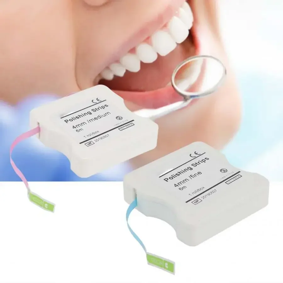 6 м/коробка полоска для полировки зубов отбеливание стоматологические