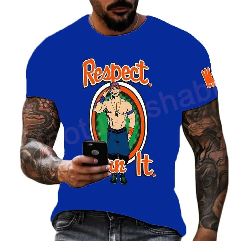 Футболка мужская летняя с 3D-принтом известный соревнований по борьбе Детская
