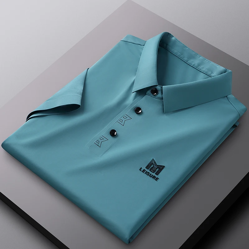 

Male Polo Shirt Designer Summer Short Sleeve Luxury Lapel Business Fashion New Men's Clothing Cool Slim Fit High-quality Logo