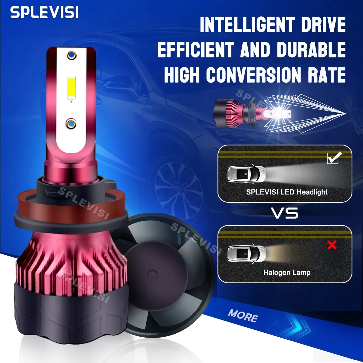 Обновленные фары ближнего и дальнего света 6000K CSP светодиодный комплект для