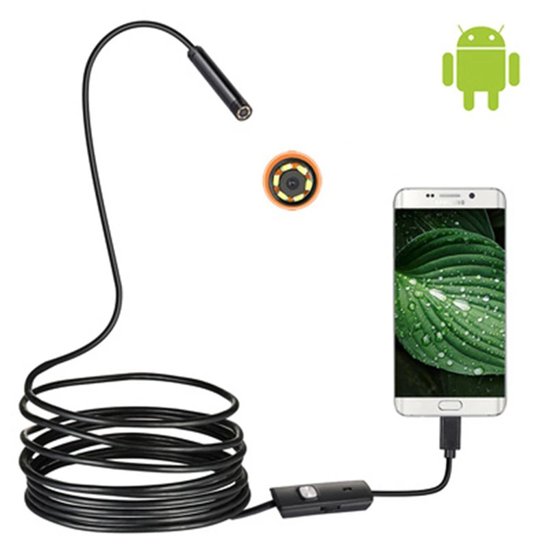 

Мини-эндоскоп, IP67, 6 светодиодов, 5,5 мм, USB Type-C