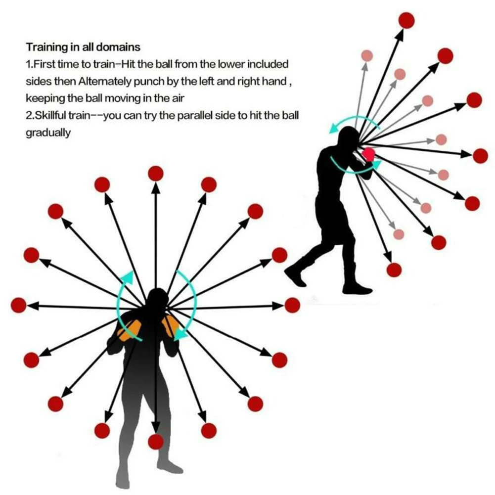 Мяч для бокса муай-тай с головной повязкой