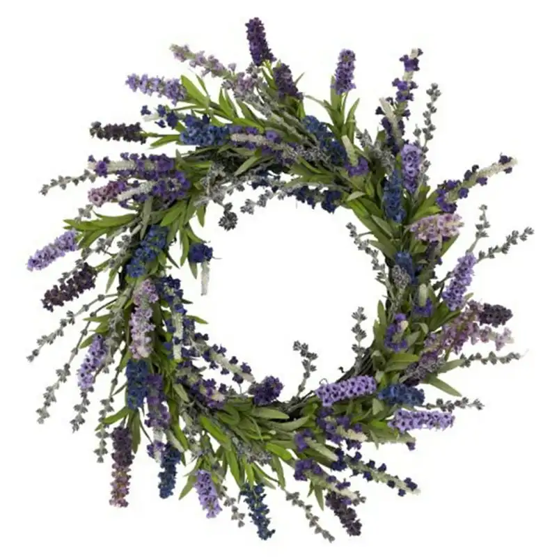

Polyester Lavender Wreath (Assorted ) Leis Wreaths Wreath frame Greenery Fall decor Leis hawaii necklace Hoop garland table Hawa