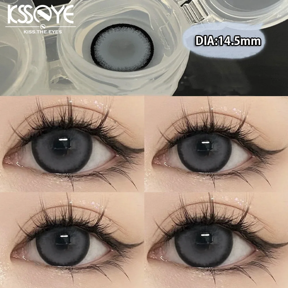 Цветные контактные линзы с диоптриями KSSEYE 1 пара для близорукости глаз красоты