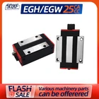 Прямоугольный рельсовый слайдер EGH25CAEGW25CC, одинаковое использование, как бренд Hiwin, линейный подшипник, ползунок, блок, соответствующий EGR25 EGH25