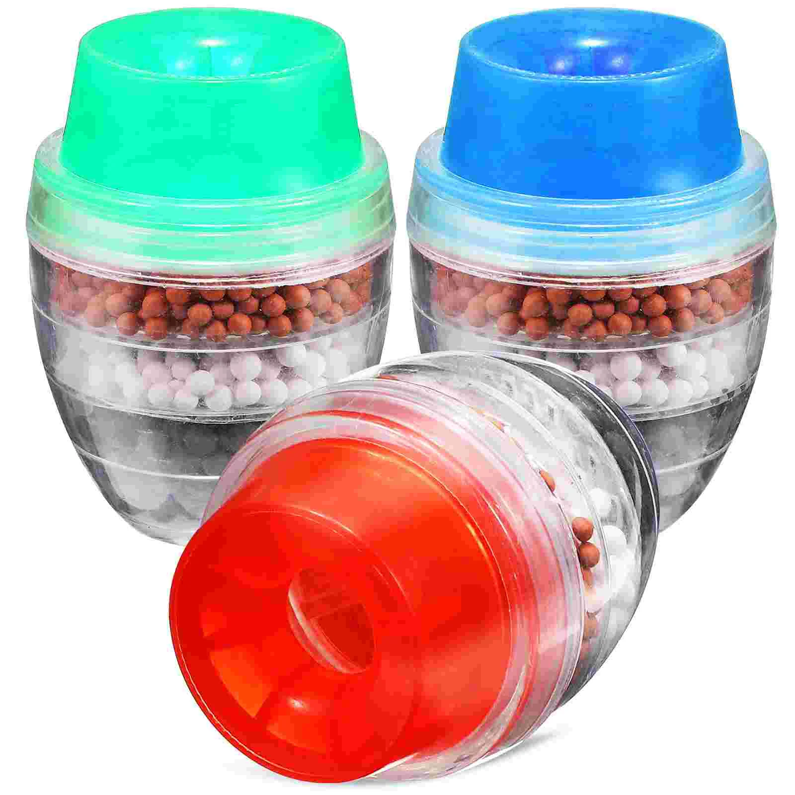 

3 Pcs Water Filter For Sink Softener Strainer Tap Kitchen Purifier Shower