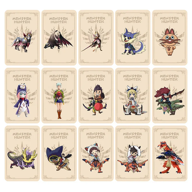 

Hot Game MonsterHunter Rise：Sunbreak Amiibo Card NS Switch 3DS The Latest Version of 15pcs Monster Hunter Game Card Toys Gifts