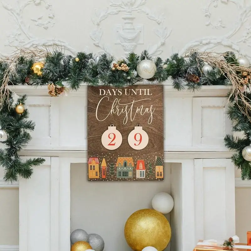 Рождественский календарь обратного отсчета декоративное украшение для