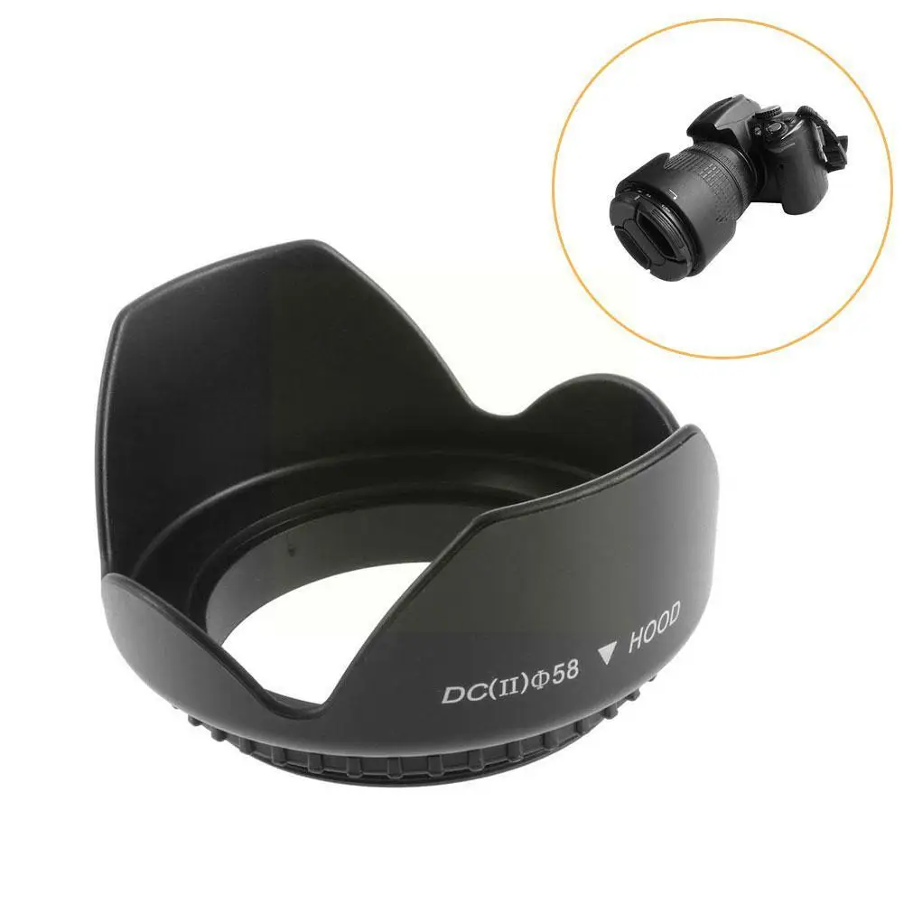 

Universal 58 Mm Camera Screw Mount Lens 58mm Flower Petal Lens Hood For Y5x6