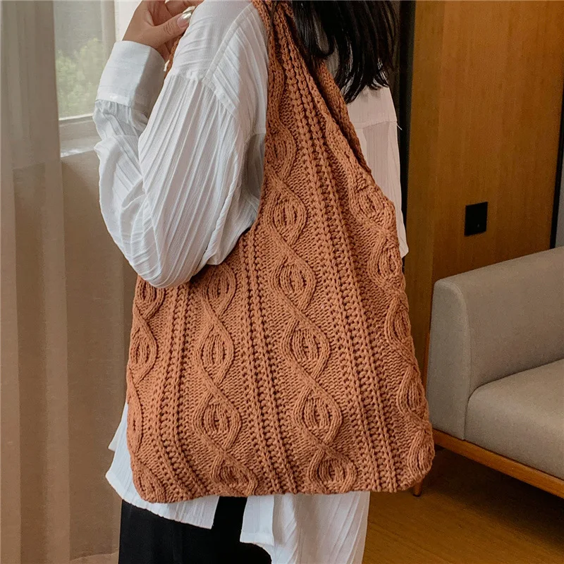 Плетеная Женская вместительная Новая летняя Популярная в этом году Сумка-тоут