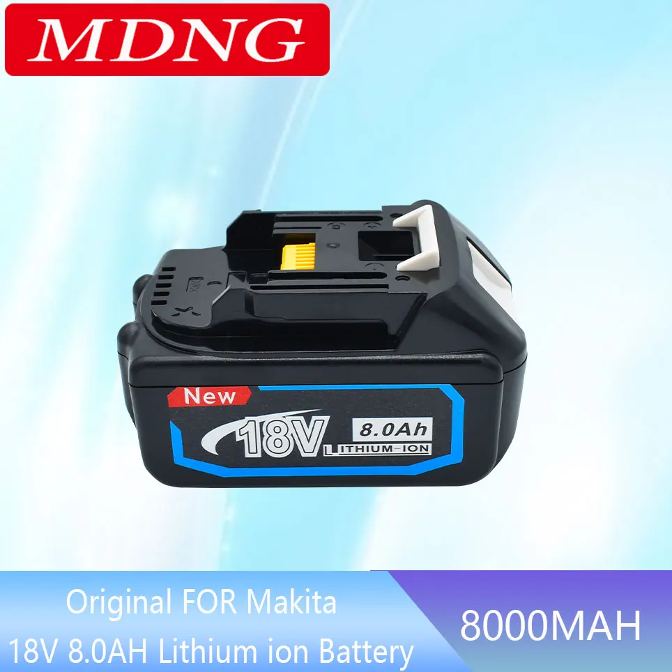 

2023 Makita-18V 8.0Ah rechargeable battery, LED lithium ion, for Makita power tools, LXT BL1860 1850V 8000mAh