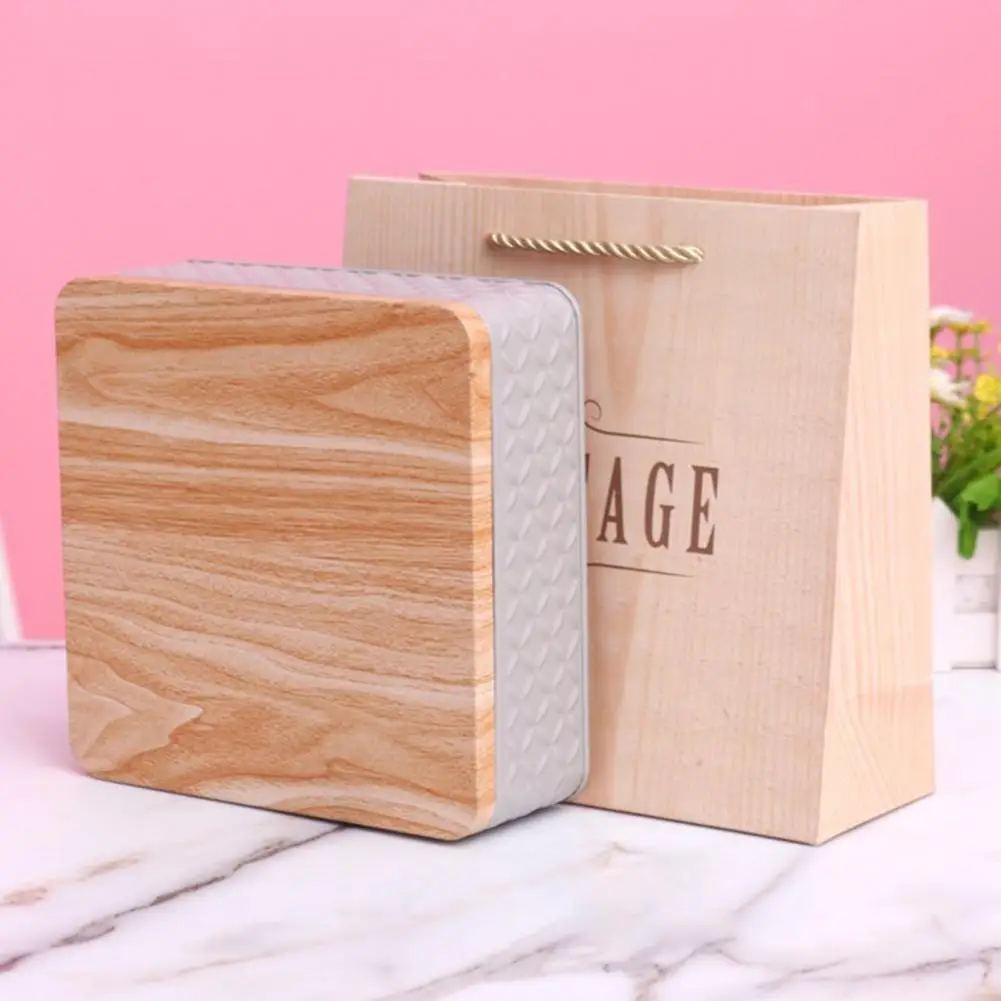 Жестяной контейнер для хранения конфет многоразовый сладких печенья