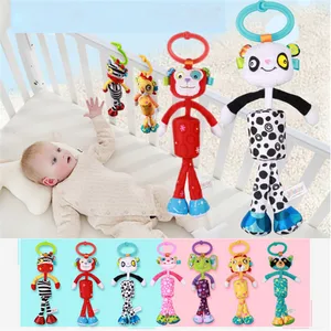Animal Style Baby Ratlle Baby Mobile Bed Hanging Plush Dolls Toy Wind Chimes Ringing Baby Hand Bell  in Pakistan