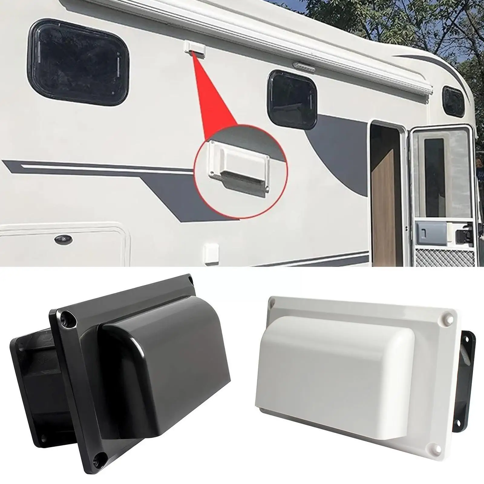 

Caravan Accessories DC12V 6W Range Hood Exhaust Fan Black/White Vent Quick Exhaust Oil Suction Kitchen Vent For Motorhome M6X1