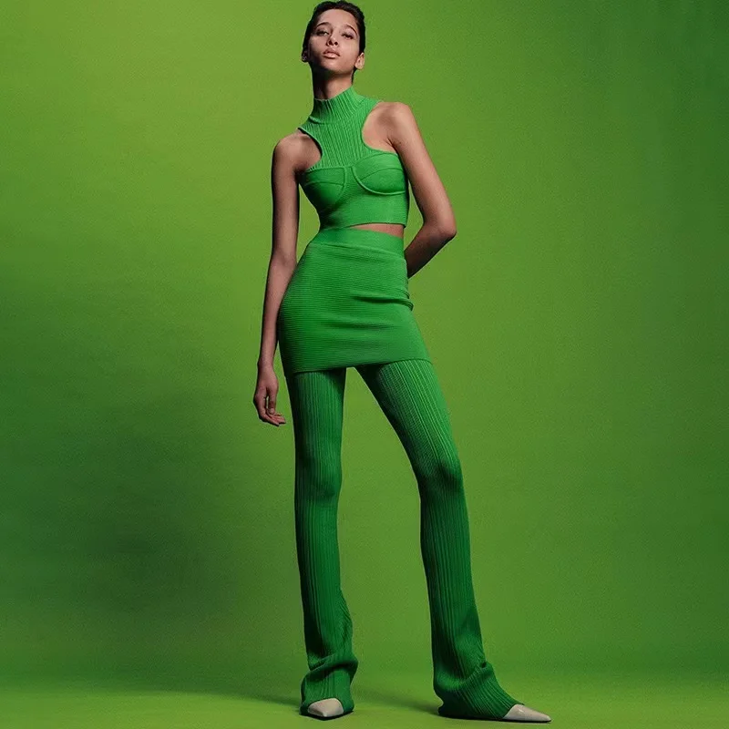 

New Fashion Women Sexy Sleeveless Bodycon Elegant PartySet