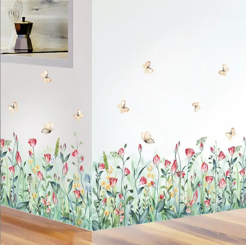 

Windflower Baseboard Kindergarten Pvc Material Self-Adhesive Wall Stickers Wall Decor Home Accessories Wallpaper
