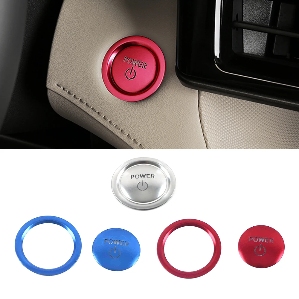 

For Toyota Highlander XU70 2022 Engine Start Stop Switch Button Cover Trim Car Interior Styling Protector Decoration Sticker
