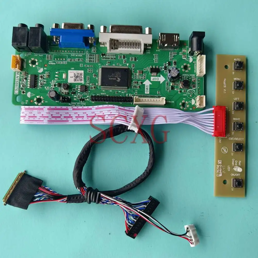 

DIY Kit For LTN156AT30-T01 LED LCD Display Controller Board DVI VGA HDMI-Compatible 15.6" 40 Pins LVDS Notebook 60Hz 1366*768