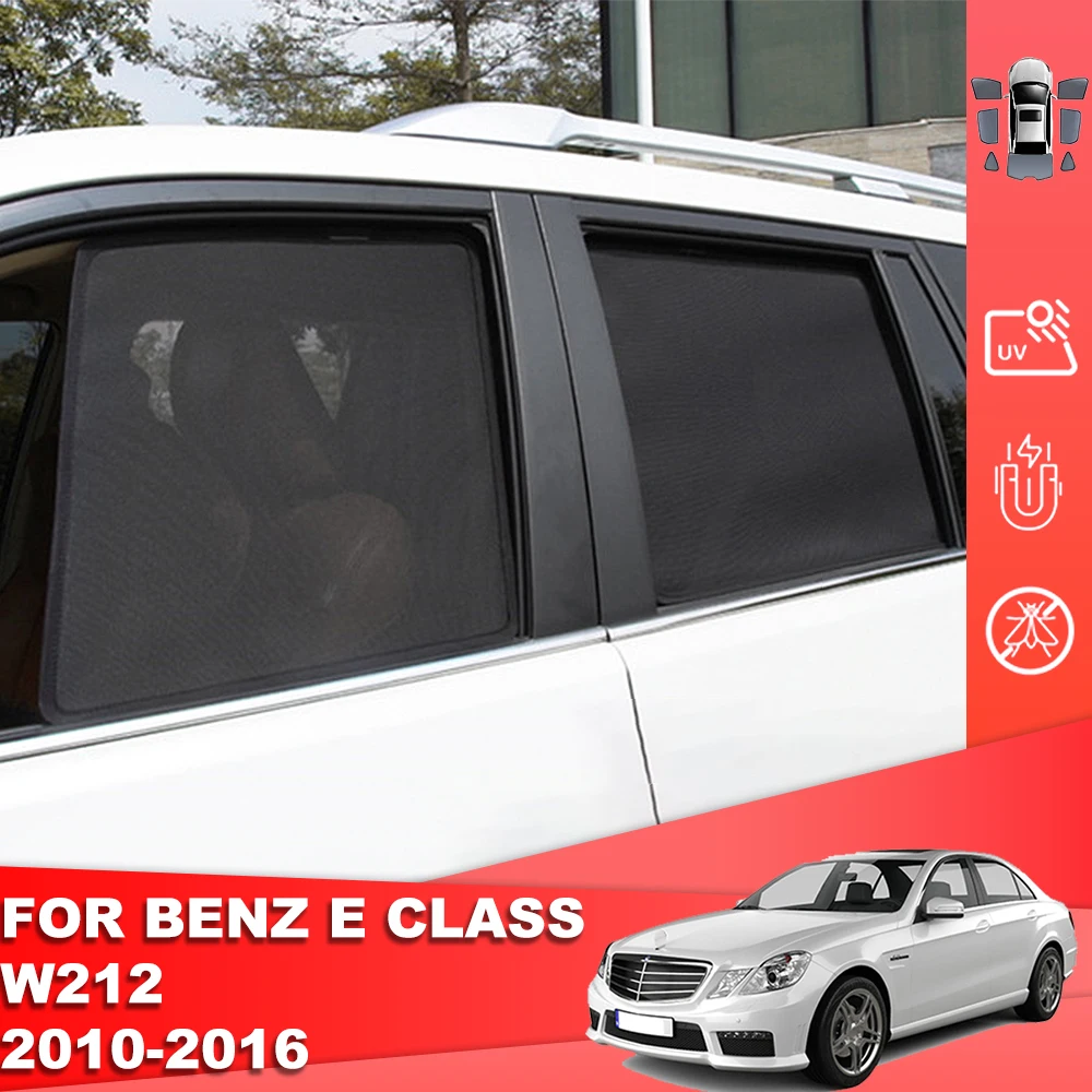 

For Mercedes Benz E Class W212 2009-2016 Front Windshield Car Sunshade Shield Rear Side Window Sun Shade Visor Magnetic Curtain