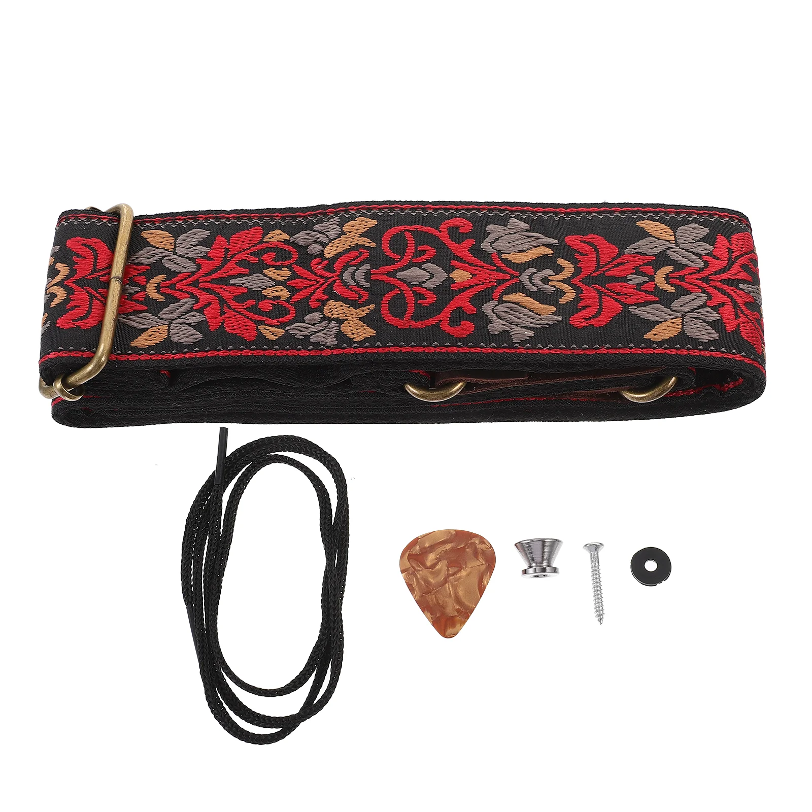 

Embroidered Guitar Strap Belt Gift Bass Adjustable Wide Electric Shoulder Widened Delicate