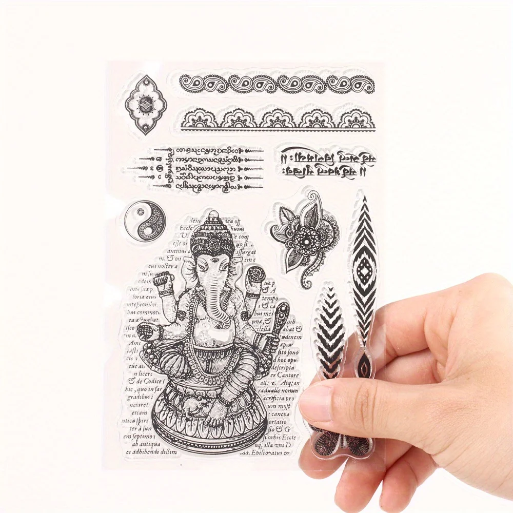 Индийская цивилизация культурный элемент силиконовые прозрачные штампы для