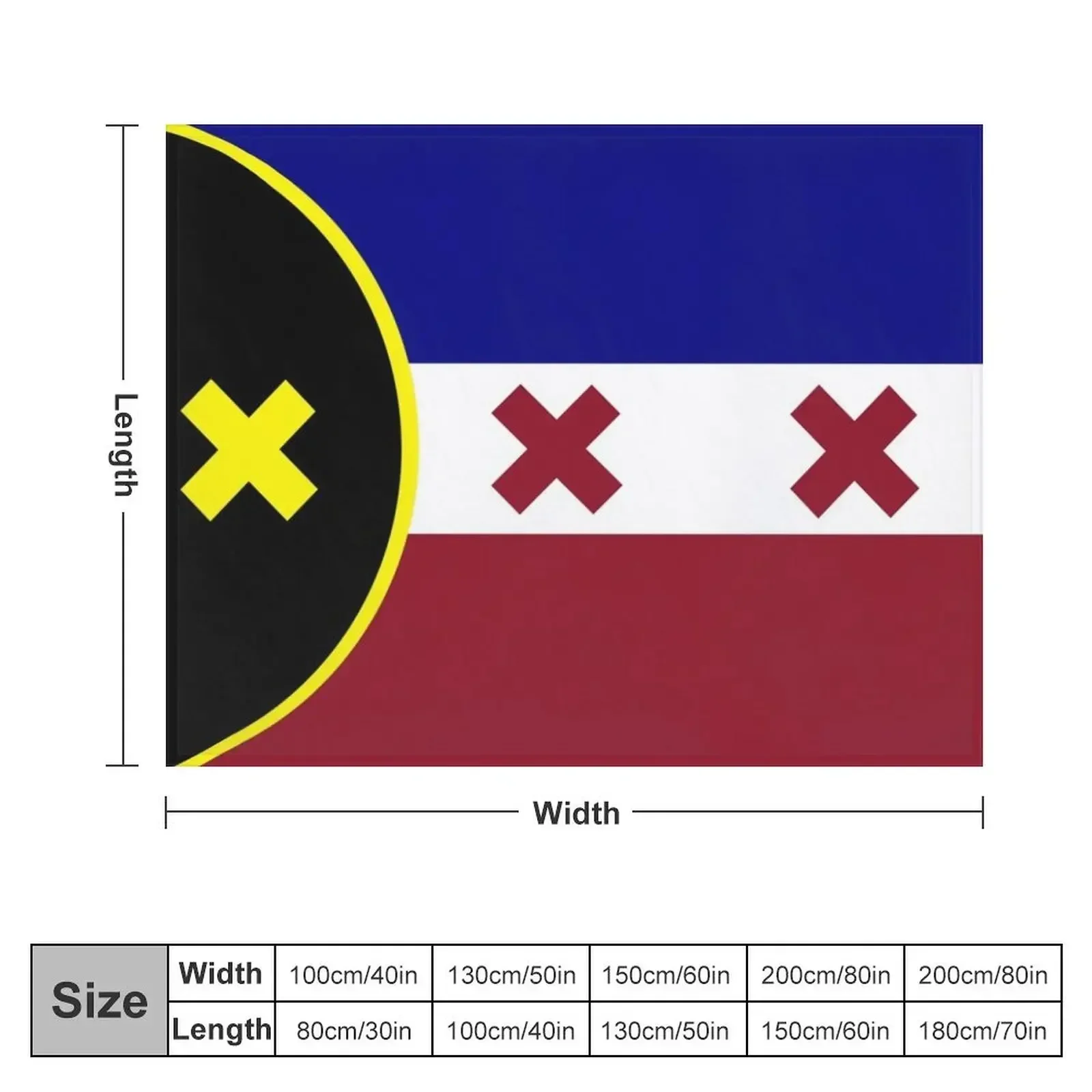 Флаг Лемберга плед мягкий