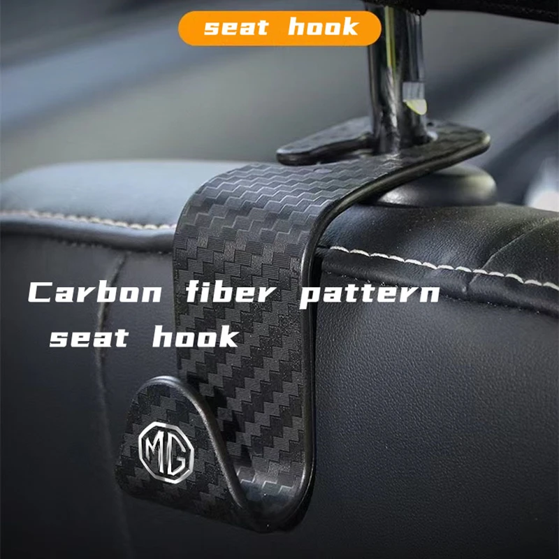 

2Pcs for MG ZS HS MG5 Car Accessorise Rear Seat Back Hook Hidden Multi-function Car Interior Creative Goods Car Hook Decoration
