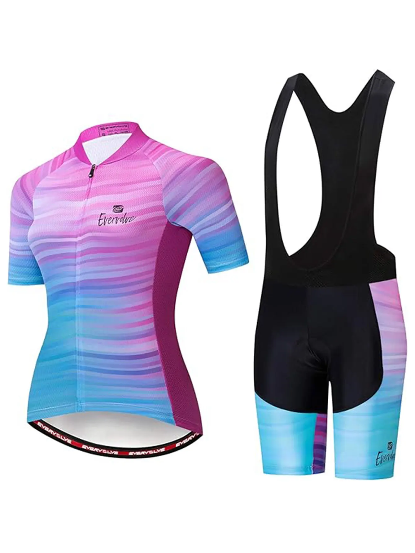 Женский Быстросохнущий Комплект Из Трикотажа Для Велоспорта Дышащая Одежда
